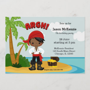 Pirate party invitation