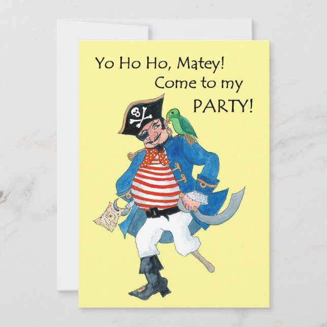Pirate Party Invitation (Front)