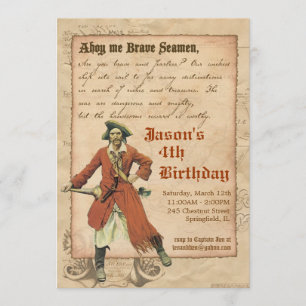 Pirate Party Invitation