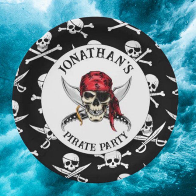 PIRATE PARTY Paper Plate ( Perfect for birthdays and kids’ celebrations)