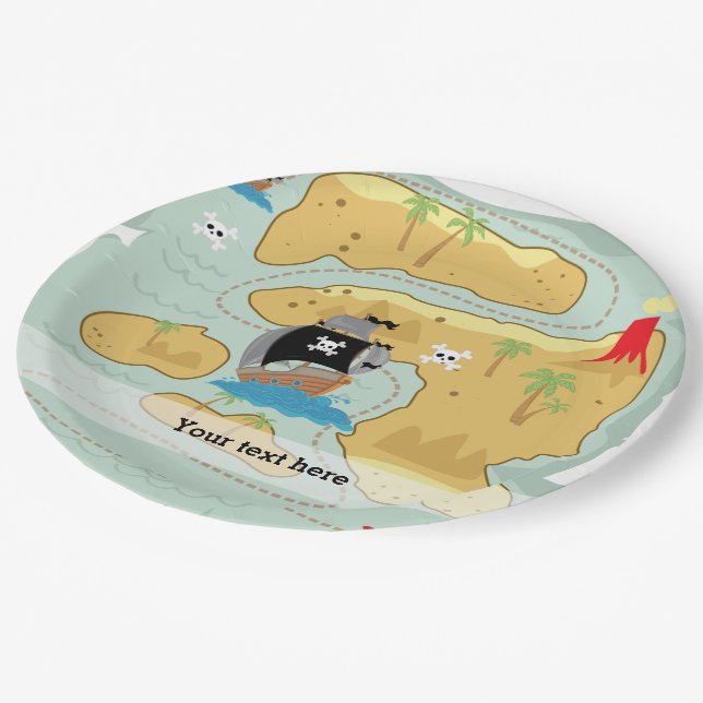 Pirate Party Paper Plate (Angled)
