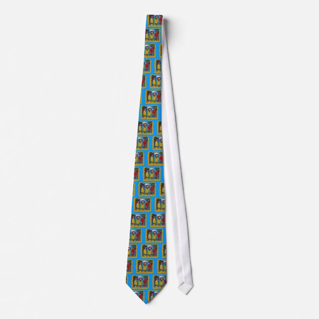 Pirate Party  Parrots Tie (Front)