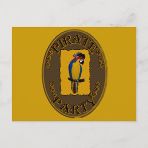 PIRATE PARTY POSTCARD