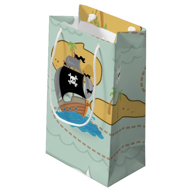 Pirate party small gift bag (Back Angled)