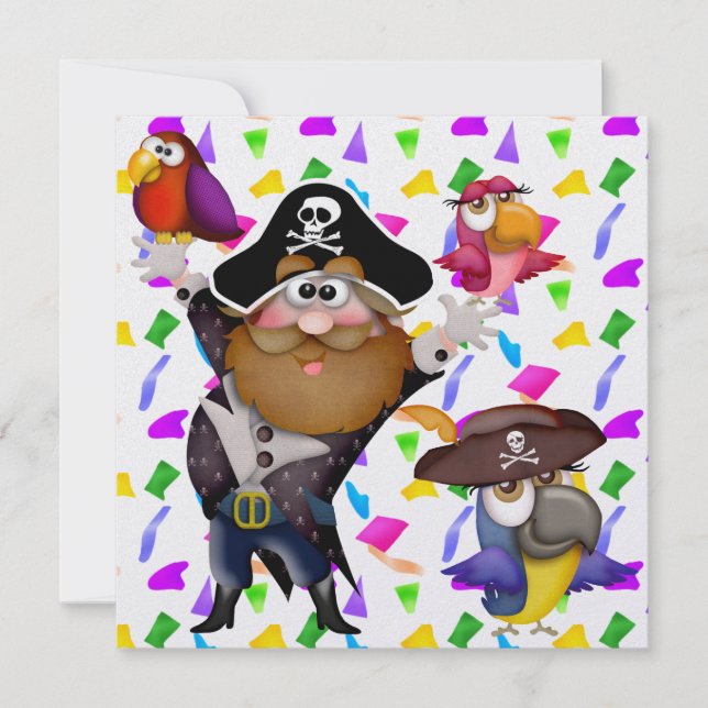 Pirate Party ! - SRF Invitation (Front)