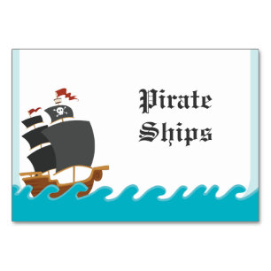Pirate Party Table Number