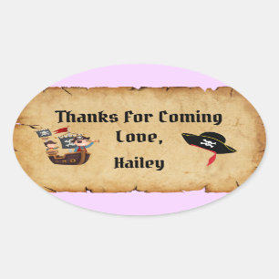 Pirate Party Thank You Sticker