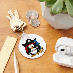 Pirate Penguin Keychain