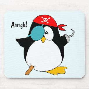 Pirate Penguin Mouse Mat