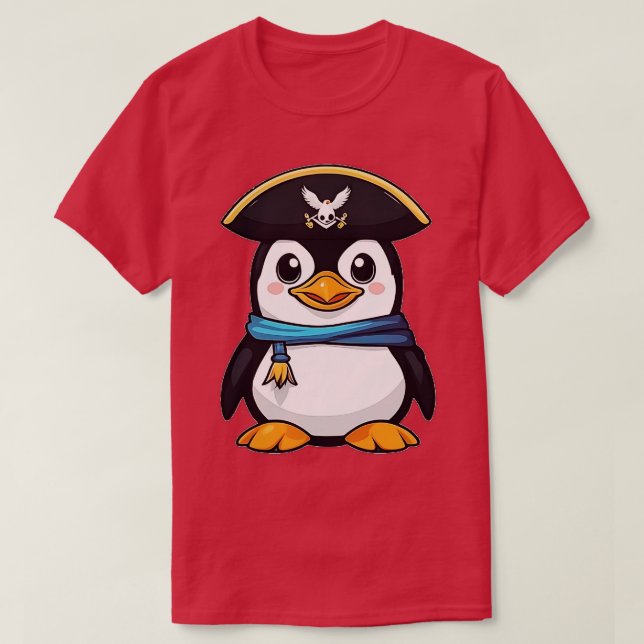 Pirate Penguin T-Shirt (Design Front)
