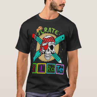 Pirate Periodic Table Elements 3.14 Math Physics T-Shirt