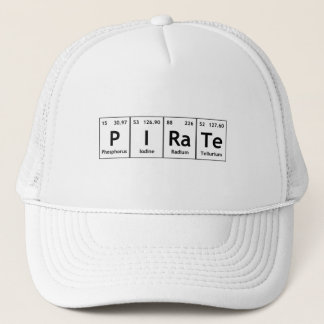 PIRaTe Periodic Table Elements Word Chemistry Atom Trucker Hat