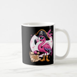 Pirate Pink Flamingo Funny Halloween Party Costume Coffee Mug