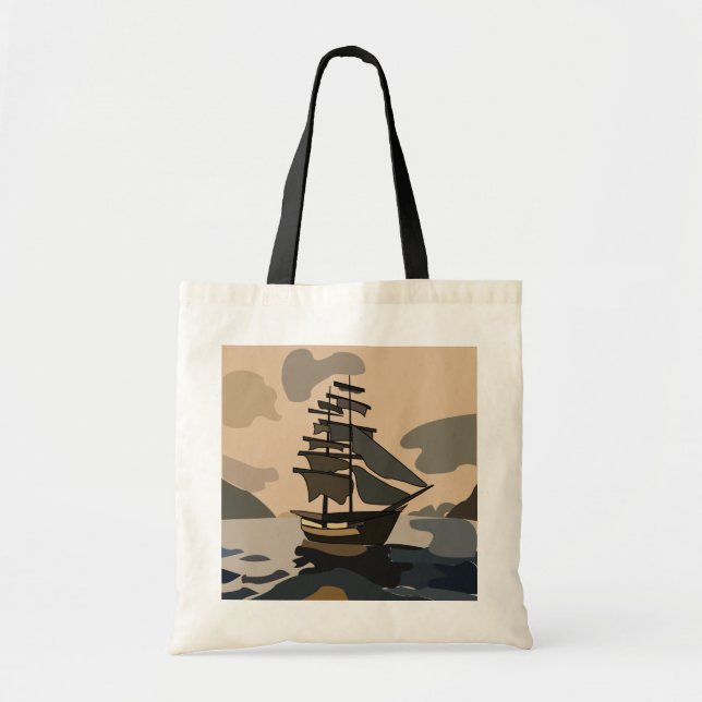 Pirate Pirates Ship Adventure Pirate Tote Bag (Front)