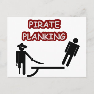 Pirate Planking Postcard