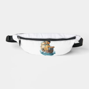 Pirate Poodle � Funny Sea Dog Bum Bags