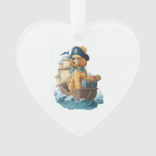 Pirate Poodle � Funny Sea Dog Ornament