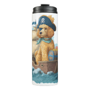 Pirate Poodle � Funny Sea Dog Thermal Tumbler