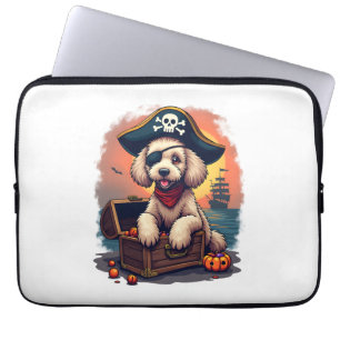Pirate Poodle Plunder Laptop Sleeve