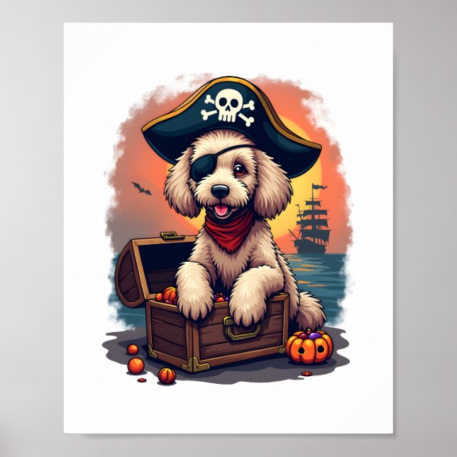 Pirate Poodle Plunder Poster (Front)