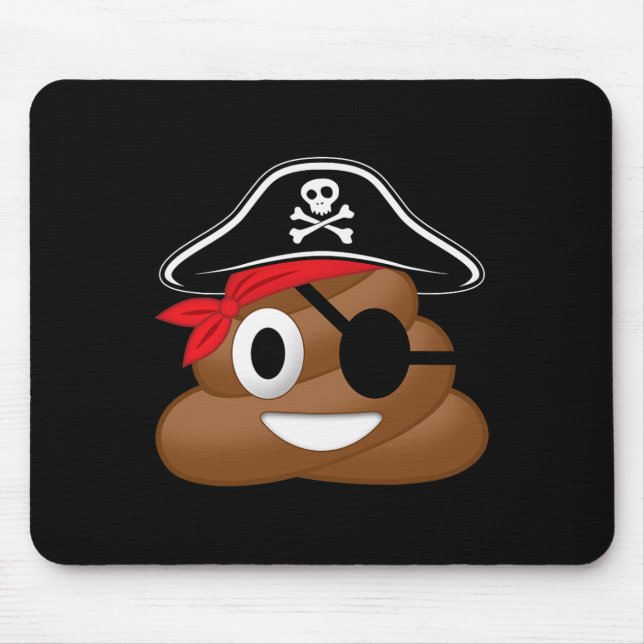 Pirate Poop Funny Halloween  Mouse Mat (Front)