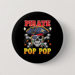 Pirate Pop-pop Skull Crossbones Halloween Costume 6 Cm Round Badge