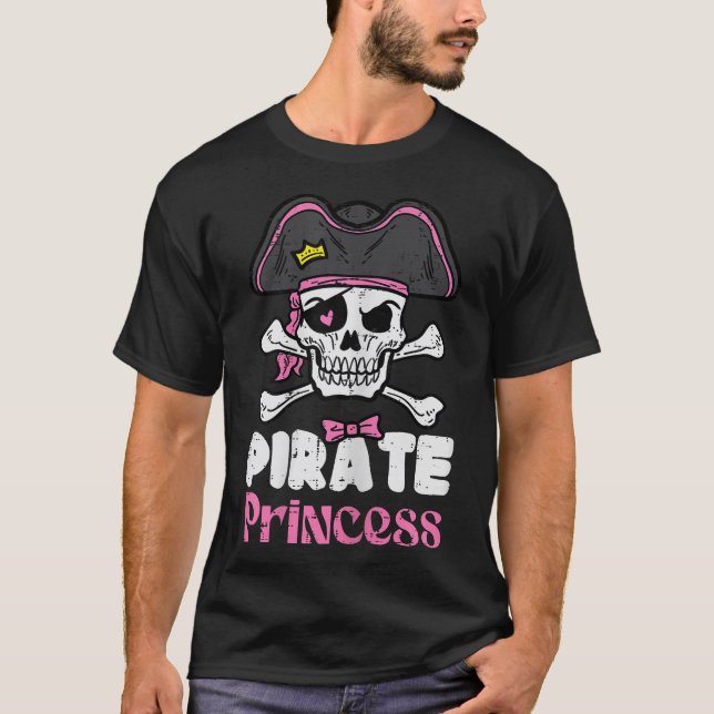 Pirate Princess Halloween Costume Women Toddler  T-Shirt (Front)