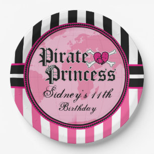 Pirate Princess Party Paper Plate