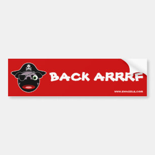 Pirate Pug Bumper Sticker