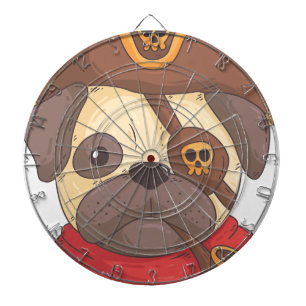 Pirate pug dartboard