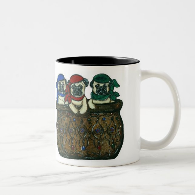 Pirate Pug  Mug (Right)