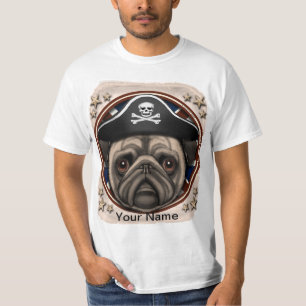 Pirate Pug tshirt