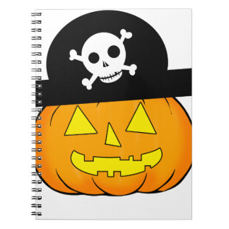 pirate pumpkin notebook
