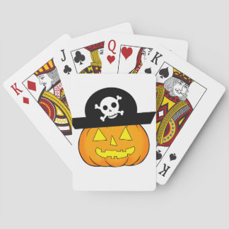 pirate pumpkin playing cards