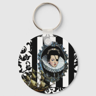 Pirate Queen, My Lady...original art Key Ring