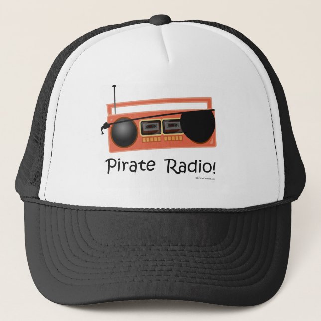 Pirate Radio Trucker Hat (Front)