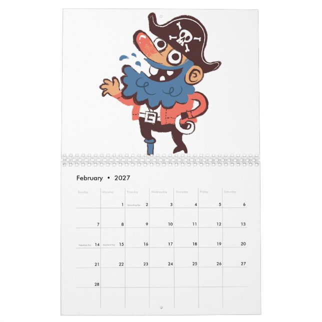 Pirate - Random Calendar (Feb 2027)