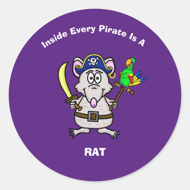 Pirate Rat Stickers (Front)