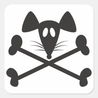 Pirate Rodent  Square Sticker