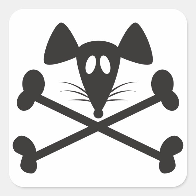 Pirate Rodent  Square Sticker (Front)