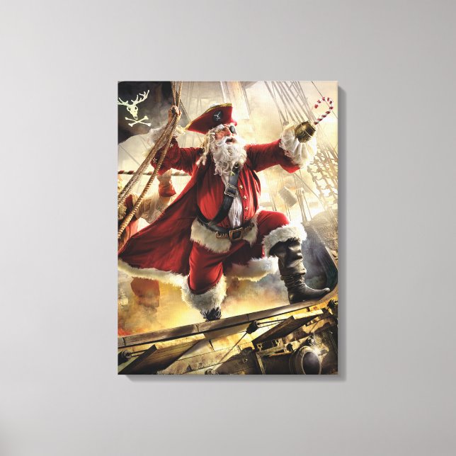 Pirate Santa Canvas Print (Front)