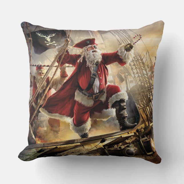 Pirate Santa Cushion (Front)