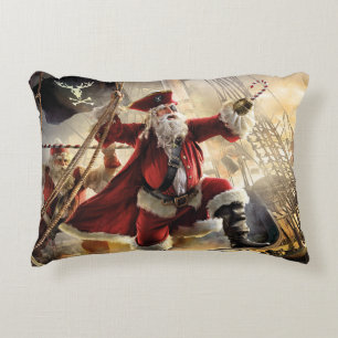Pirate Santa Decorative Cushion