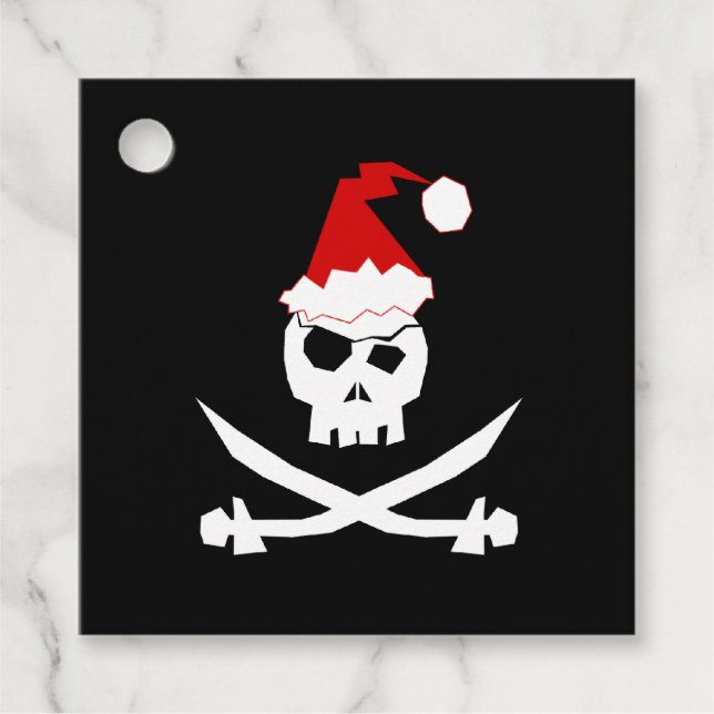 Pirate Santa Favour Tags (Front)