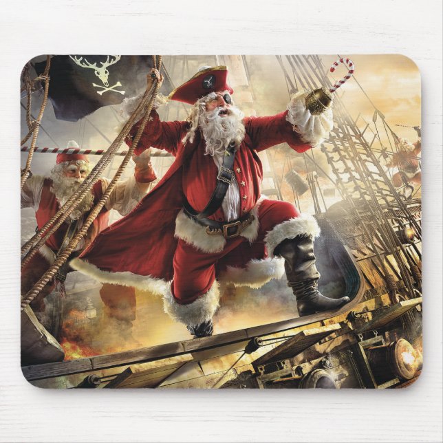 Pirate Santa Mouse Mat (Front)