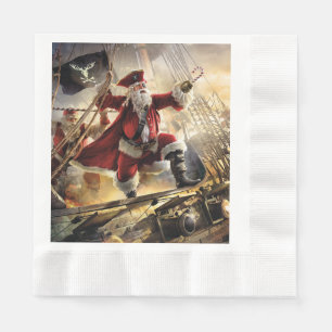 Pirate Santa Napkin