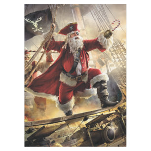 Pirate Santa Tablecloth