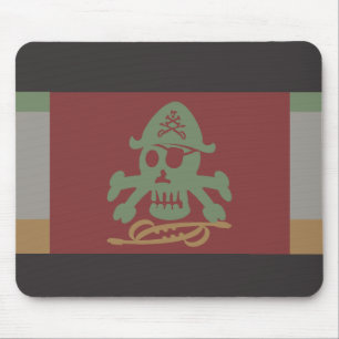 PIRATE SEVEN SKULL BY MASANSER PIXELAT MOUSE MAT