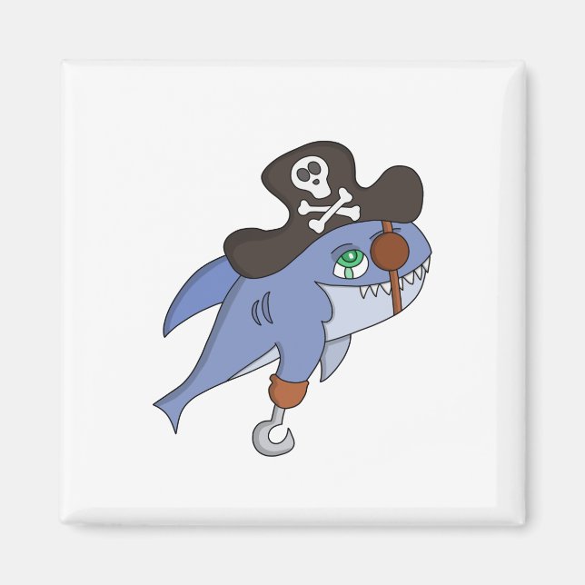Pirate Shark Magnet (Front)