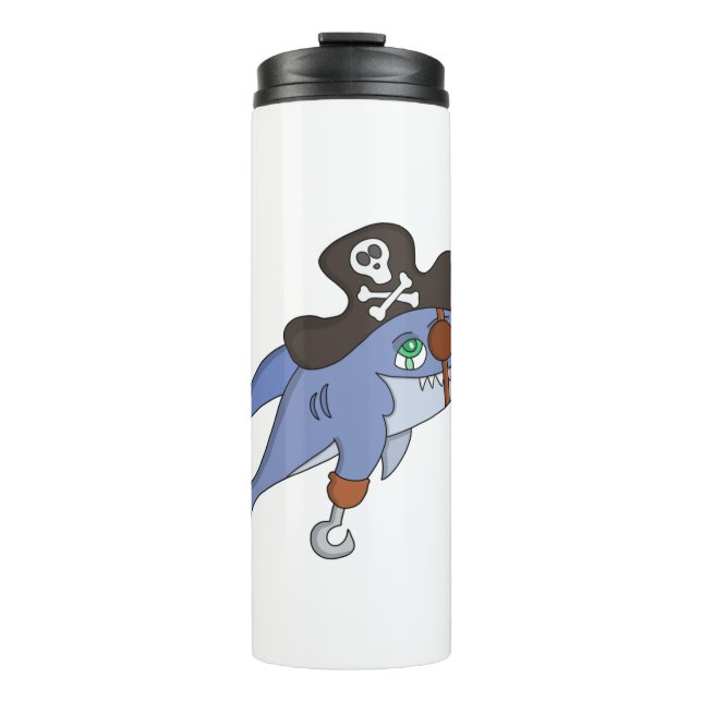 Pirate Shark Thermal Tumbler (Front)